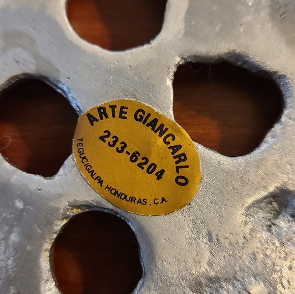 Arte Giancarlo Floral Pewter Trivet - Picture 3 of 3